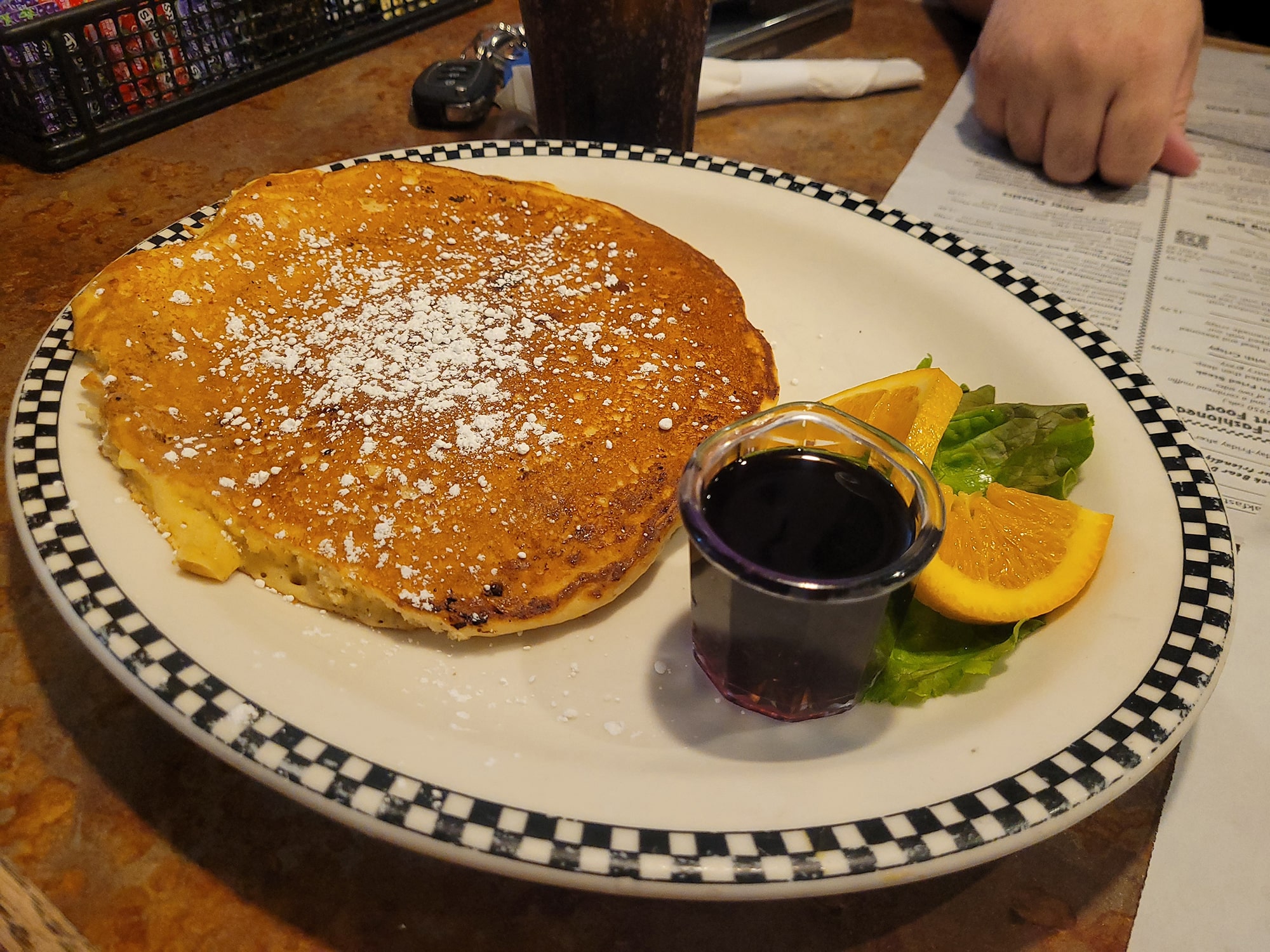 Free welcome pancake