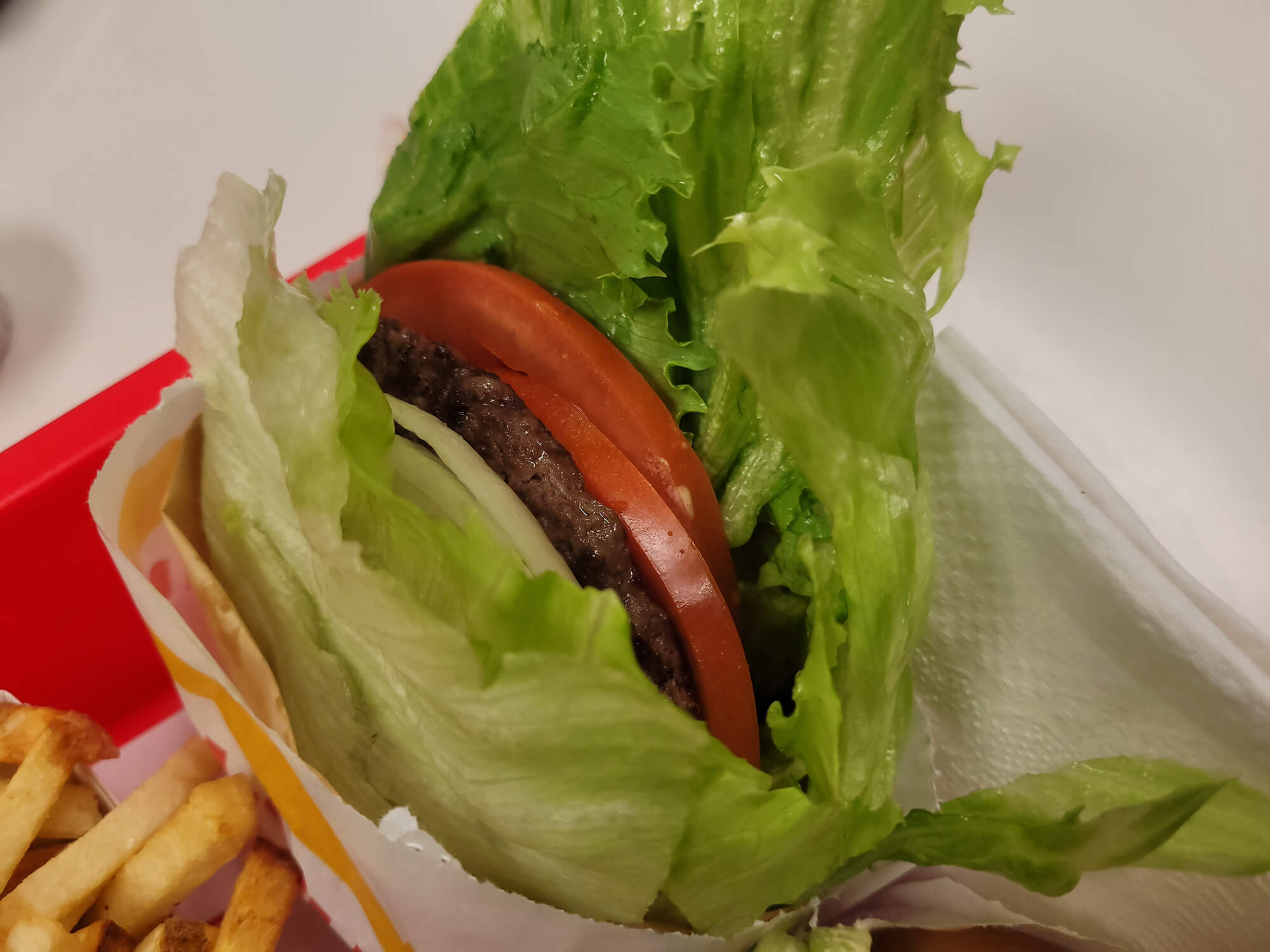 Protein style burger